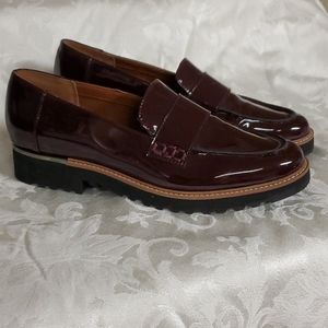 Patent leather loafers